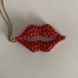 Rachel Roy Lips Necklace